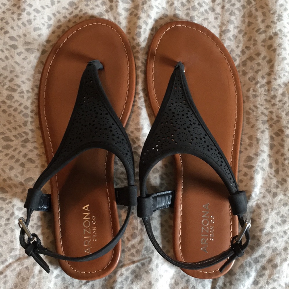 Arizona sandals black 7.5 brand new